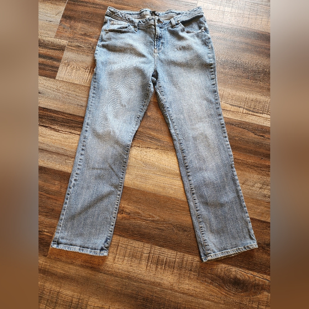 Women's Straight Leg Jeans - Gray